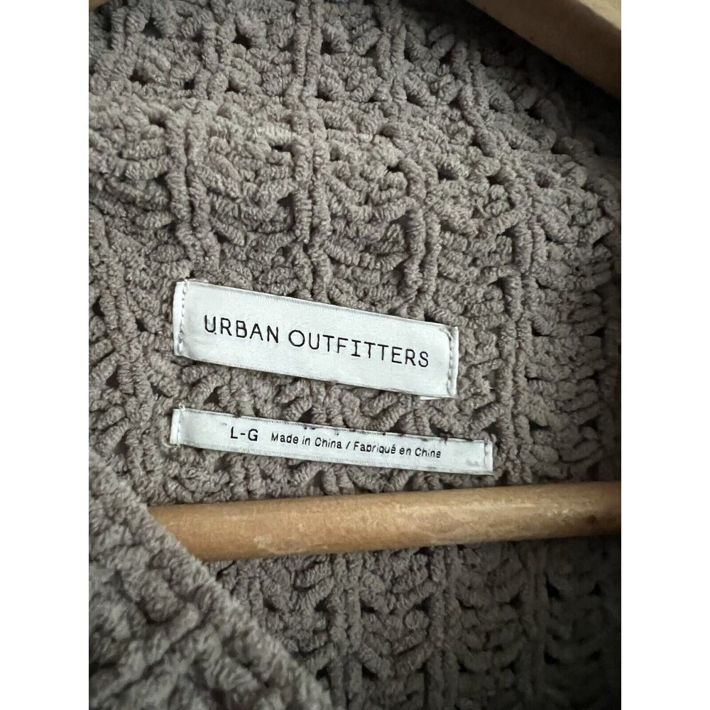 Urban Outfitters Waffle Sweater Taupe Women Size Large - Picture 5 of 7